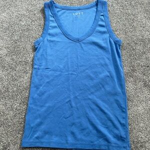 LOFT Vibrant Blue Sleeveless Top
